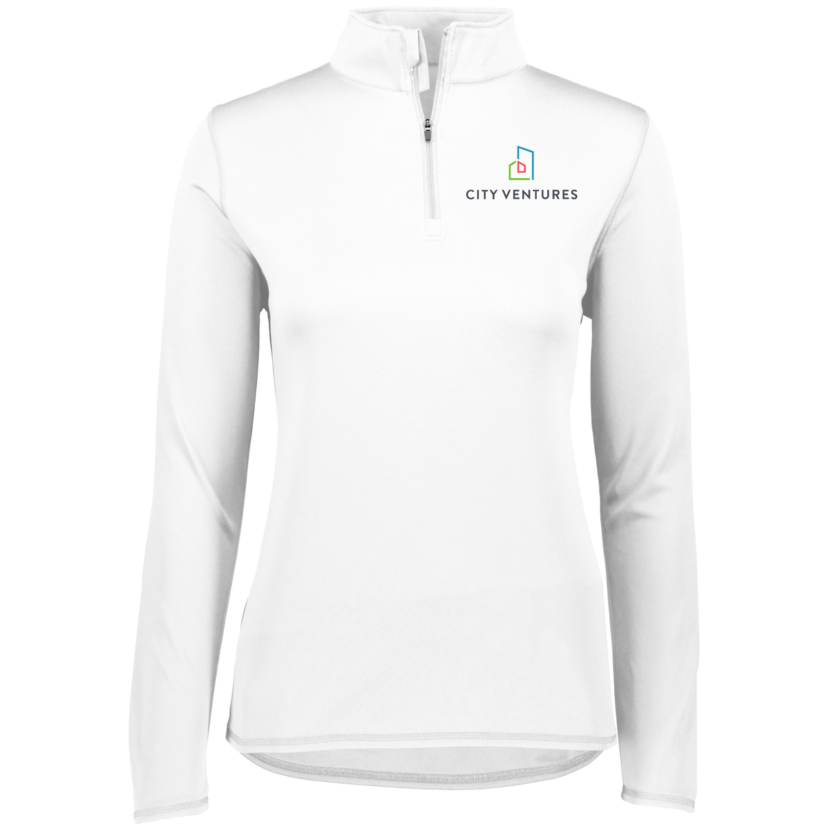 City Ventures Ladies Attain Wicking Quarterzip Pullover