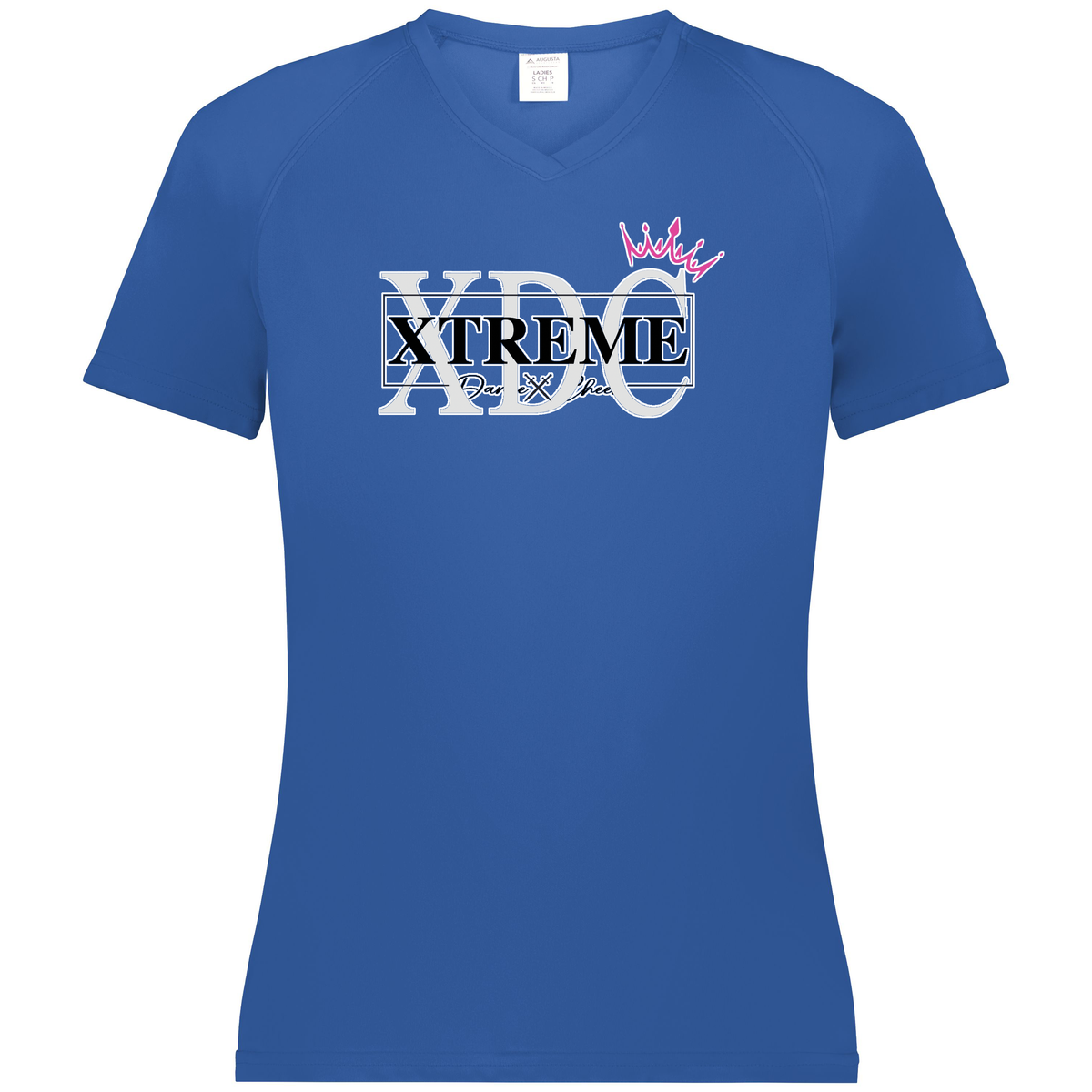 Xtreme Dance & Cheer Women's Attain Wicking V-Neck Raglan Sleeve Tee