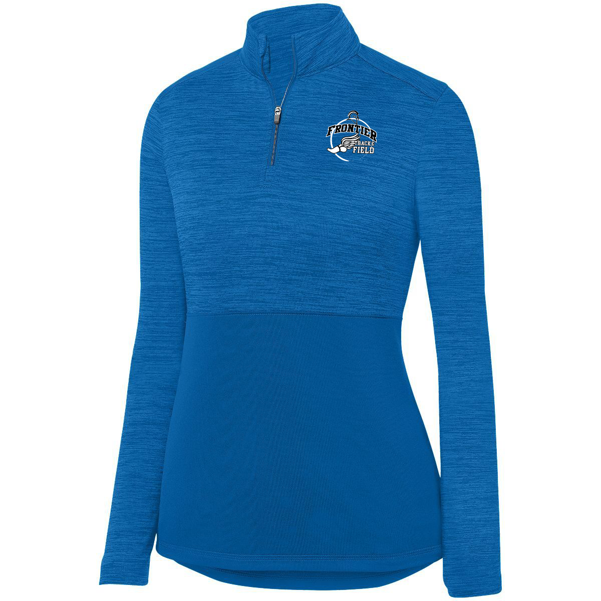 Frontier Track & Field Ladies Shadow Tonal Heather 1/4 Zip Pullover