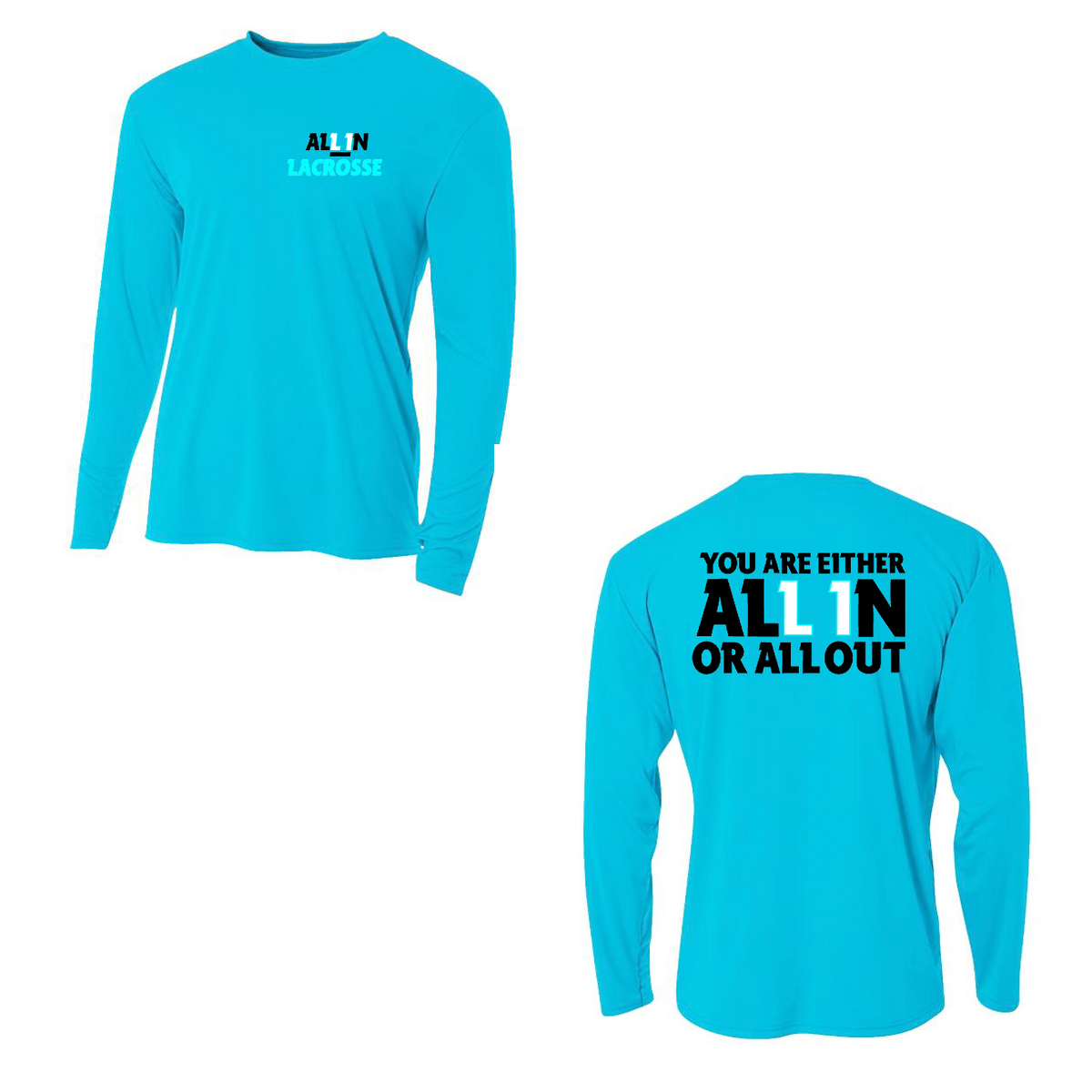 All In Lacrosse Cooling Performance Long Sleeve Crew