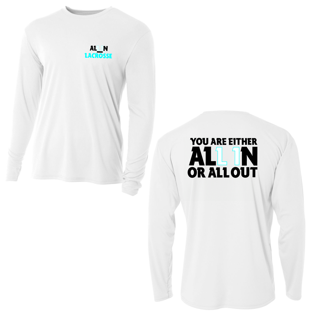 All In Lacrosse Cooling Performance Long Sleeve Crew