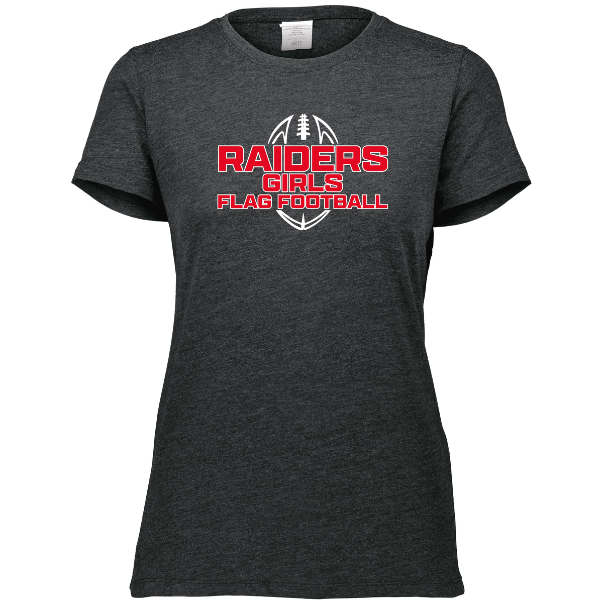 PM Raiders Flag Football Ladies Tri-Blend Tee