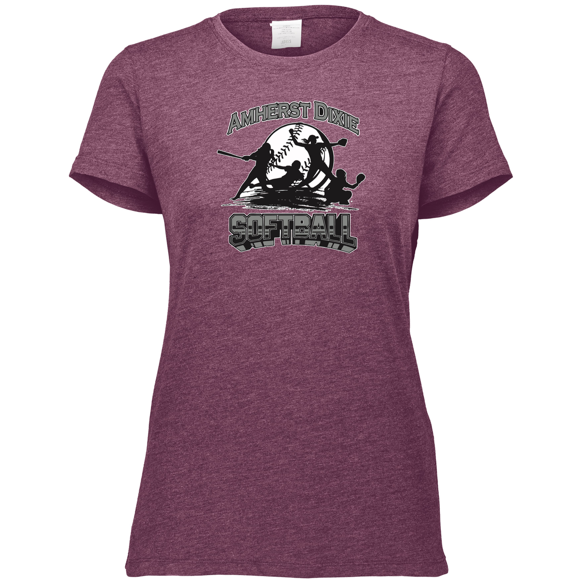 Amherst County Dixie Girls Softball Ladies Tri-Blend Tee