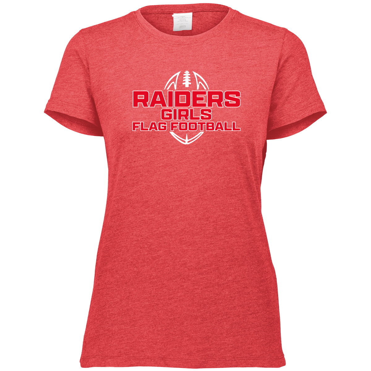 PM Raiders Flag Football Ladies Tri-Blend Tee