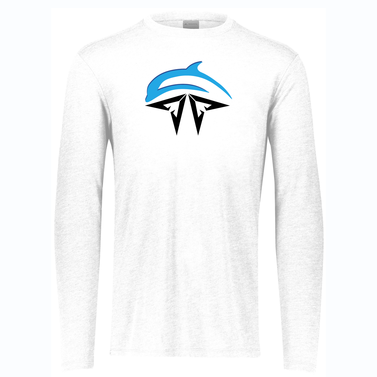 AZ Dolphins Football Tri-Blend Long Sleeve Crew