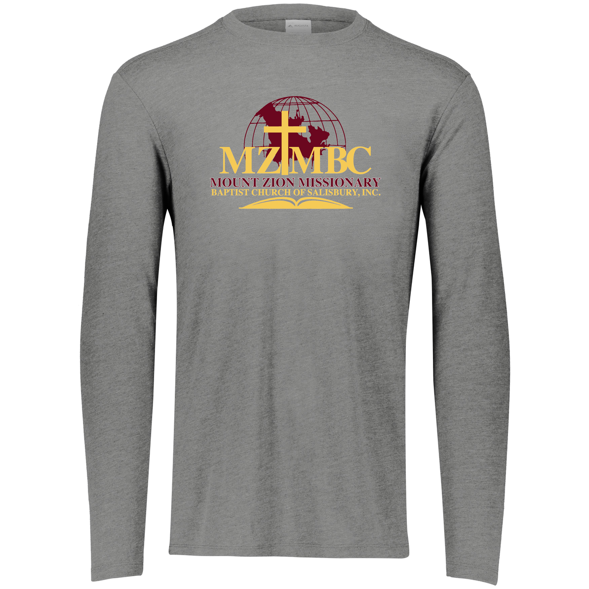 Mount Zion Missionary Baptist Church Tri-Blend Long Sleeve Crew