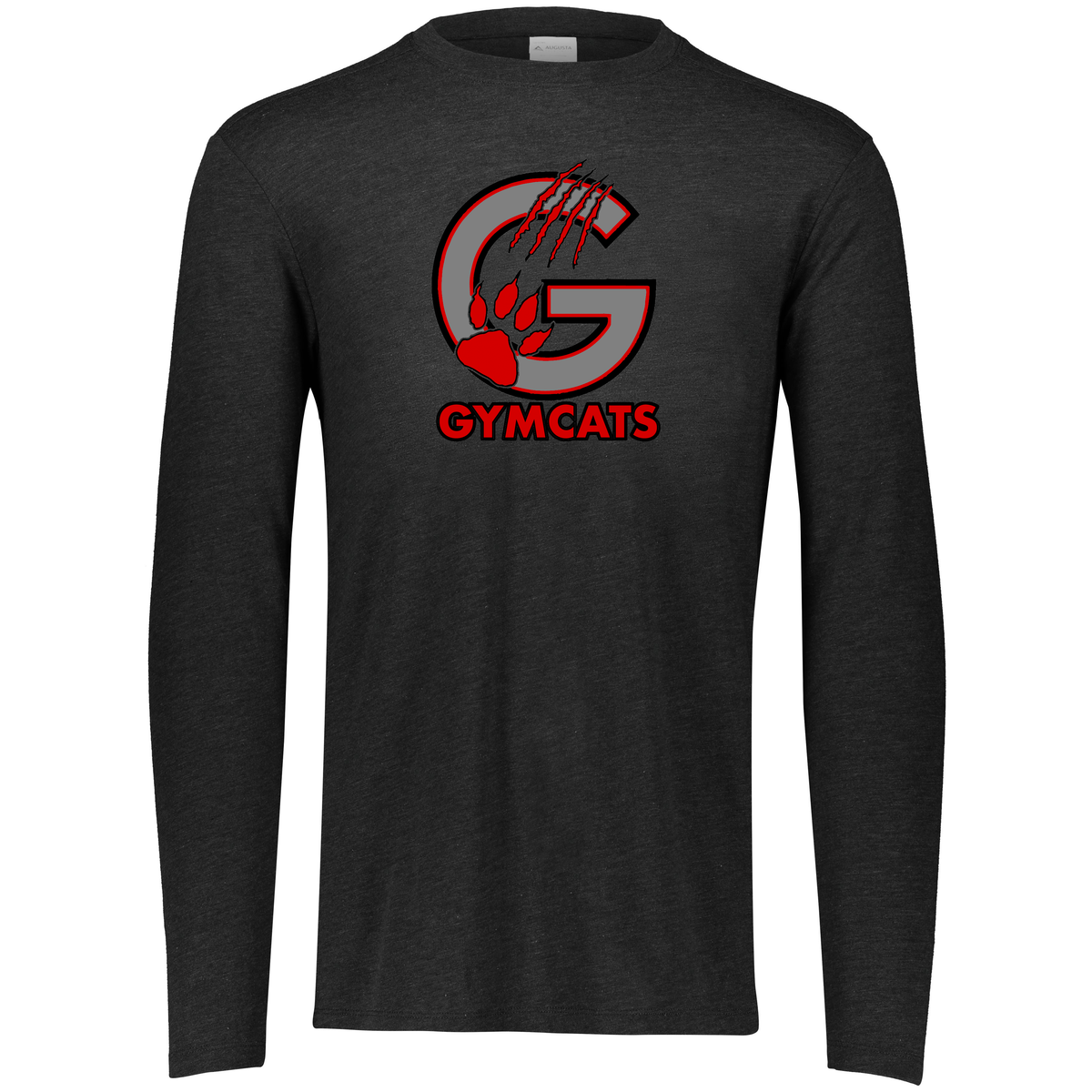 Gymcats Gymnastics Tri-Blend Long Sleeve Crew