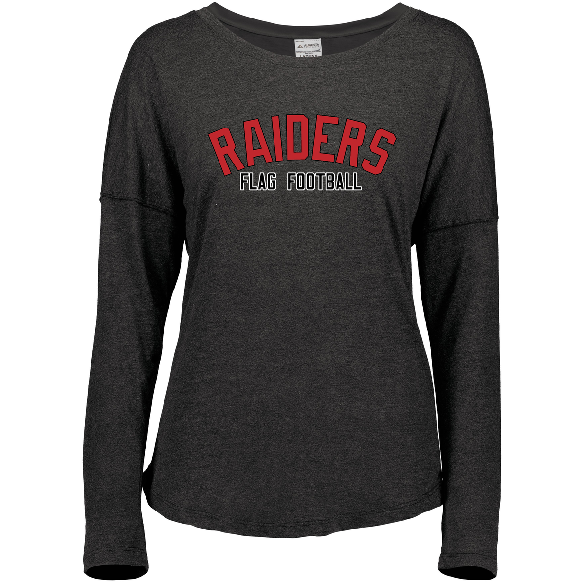 PM Raiders Flag Football Ladies Lux Tri-Blend Long Sleeve Tee