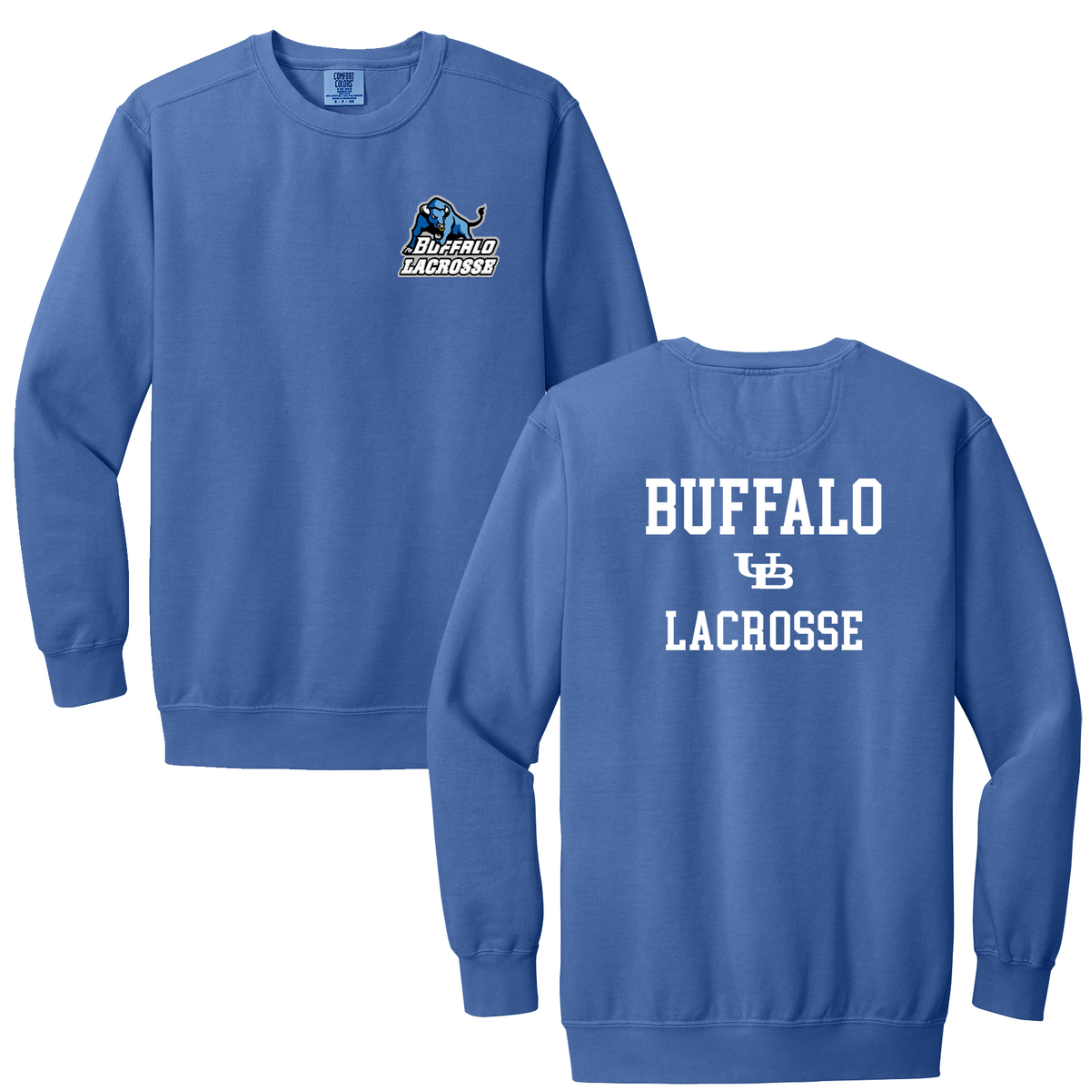 University at Buffalo Women's Lacrosse Club Garment Wash Crewneck Sweatshirt