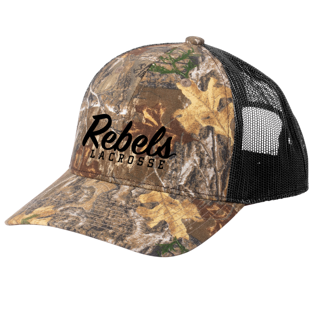 Rebels Lacrosse Camo Snapback Trucker