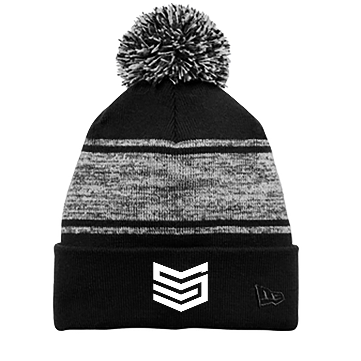 Stealth Lacrosse Club New Era Knit Chilled Pom Beanie