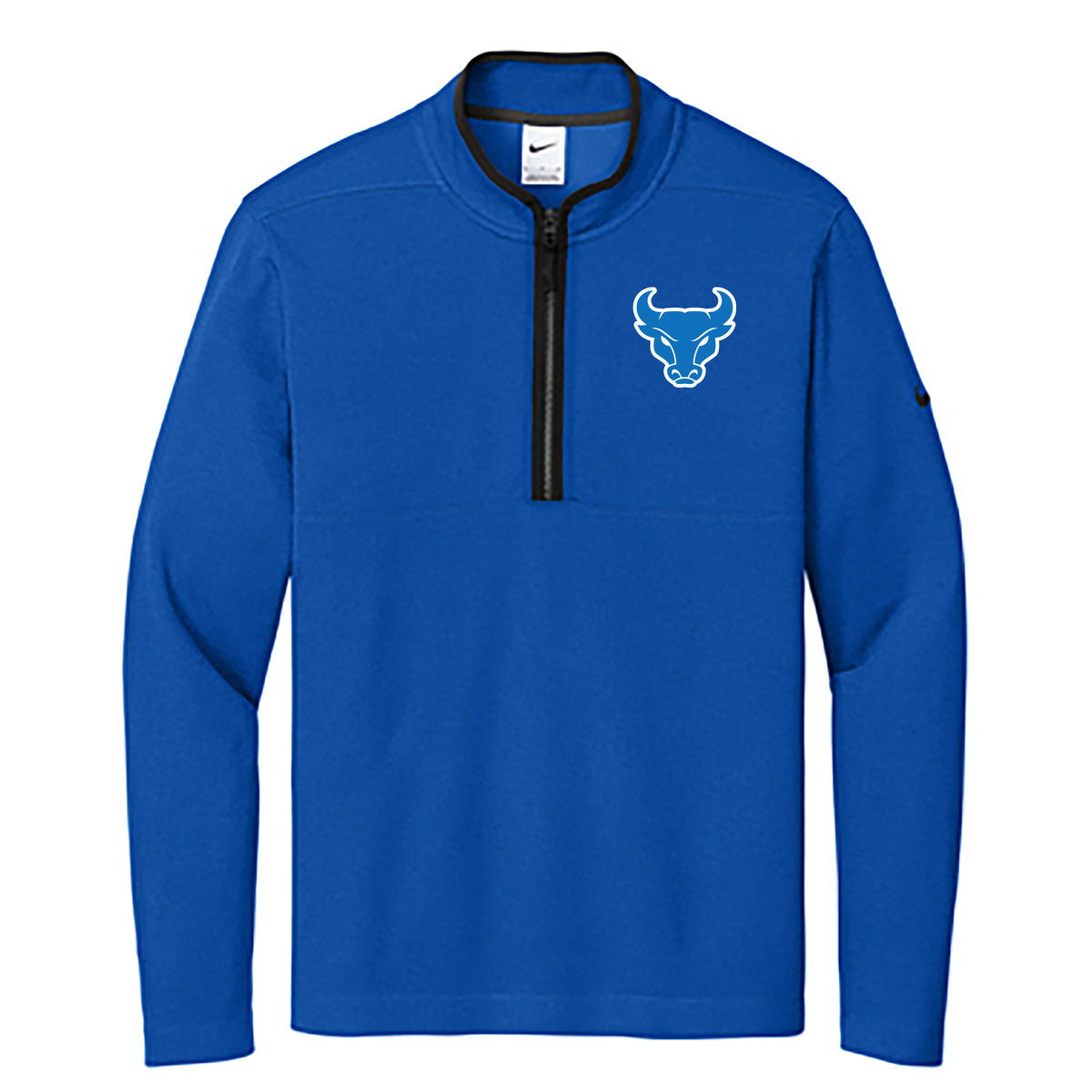 UB Mens Club Soccer Nike Textured 1/2-Zip Cover-Up