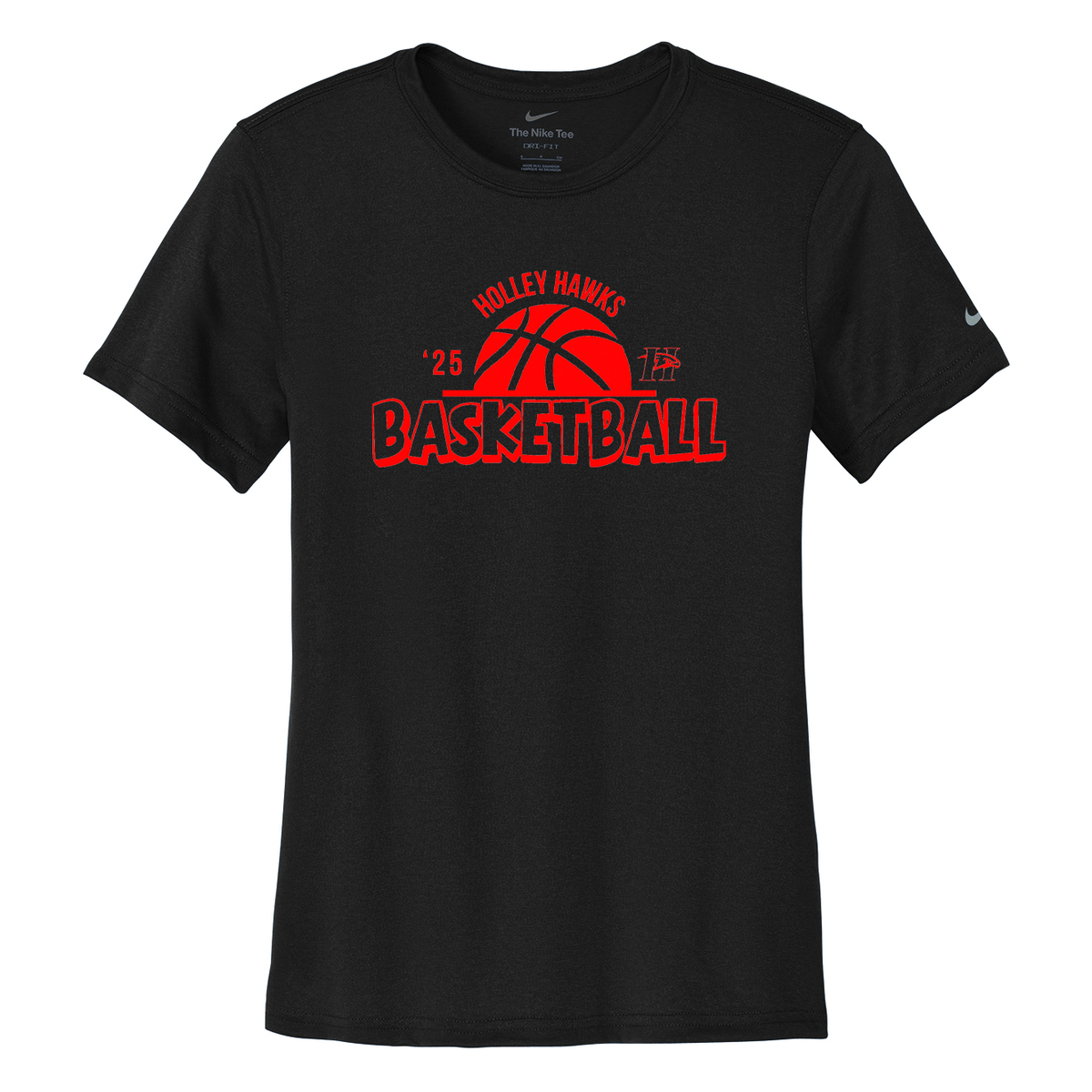 Holley Central School Girls Basketball Nike Ladies Swoosh Sleeve rLegend Tee