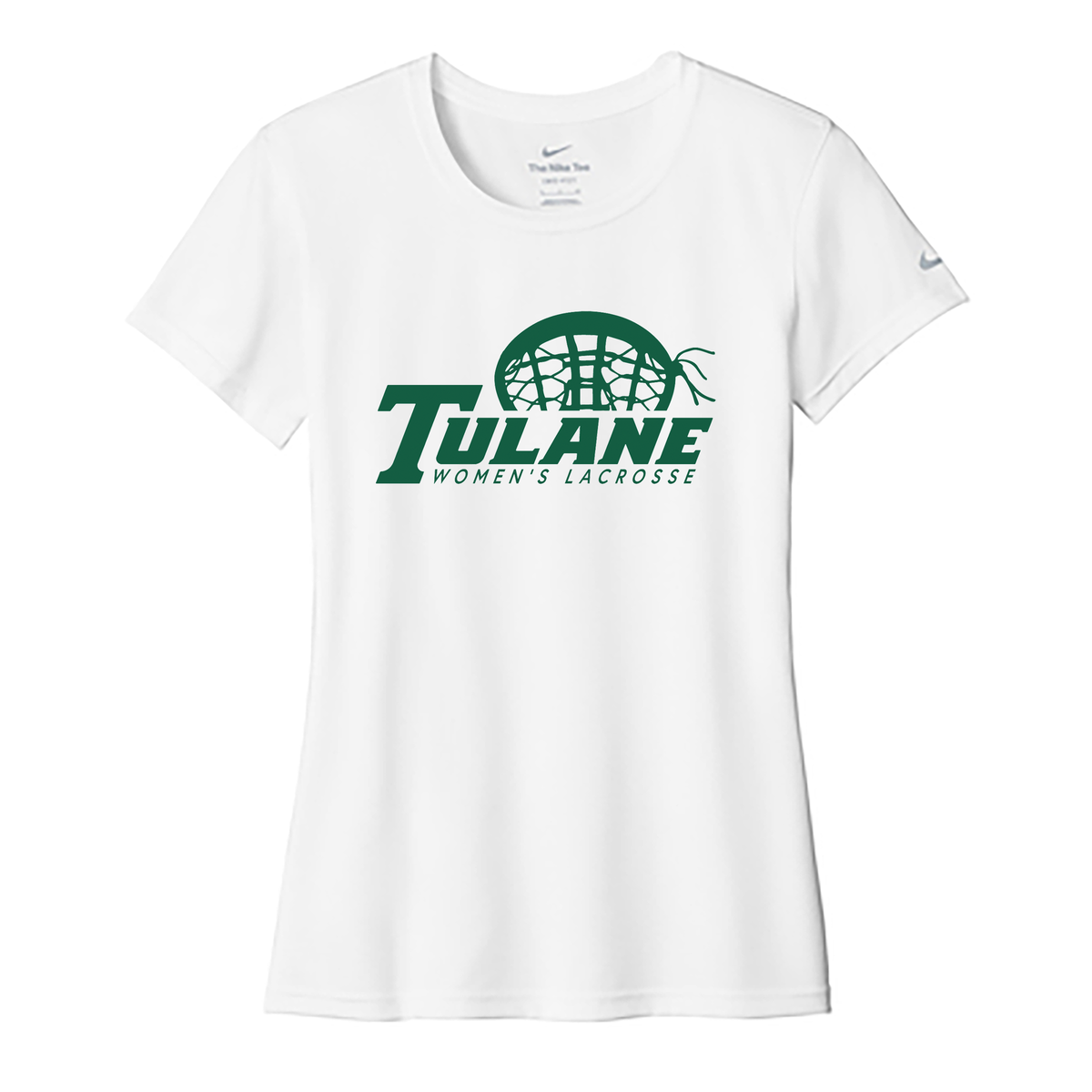 Tulane Women's Lacrosse Nike Ladies Swoosh Sleeve rLegend Tee