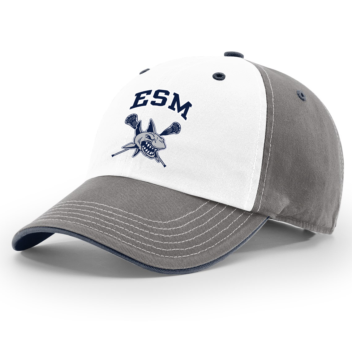 ESM Sharks Lacrosse Washed Hat