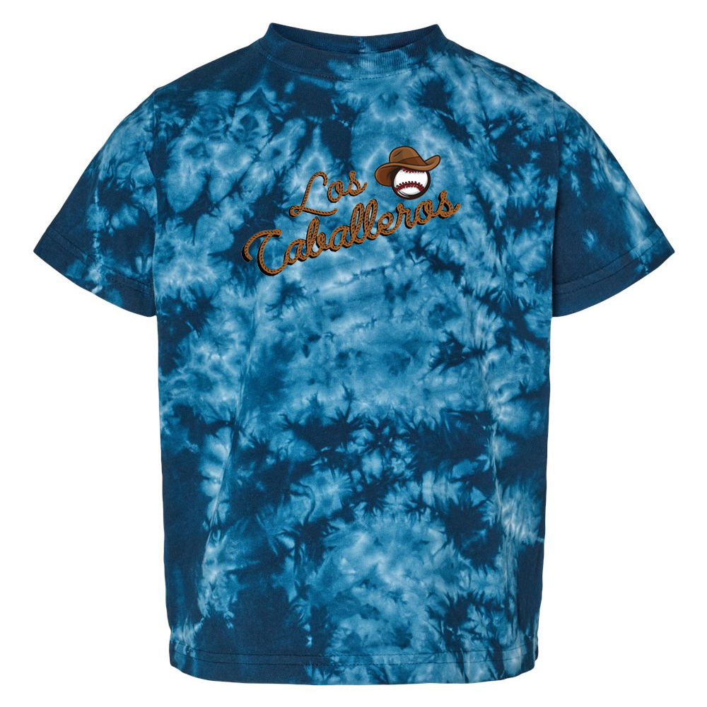 Caballeros Baseball  Toddler Crystal Tie-Dyed T-Shirt