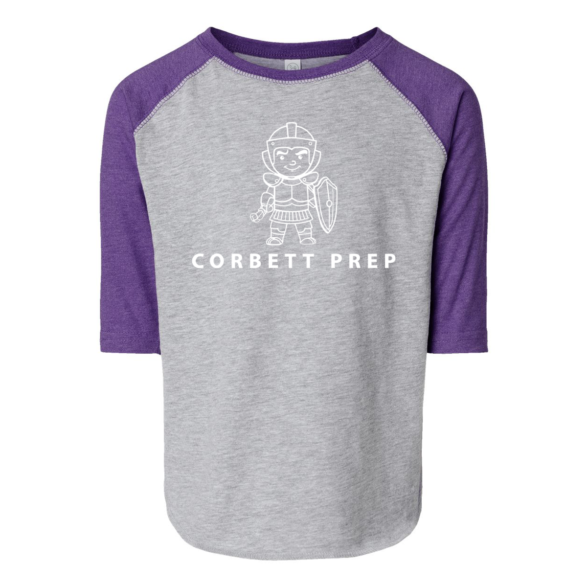 Corbett Prep Toddler Fine Jersey Three-Quarter Sleeve Tee