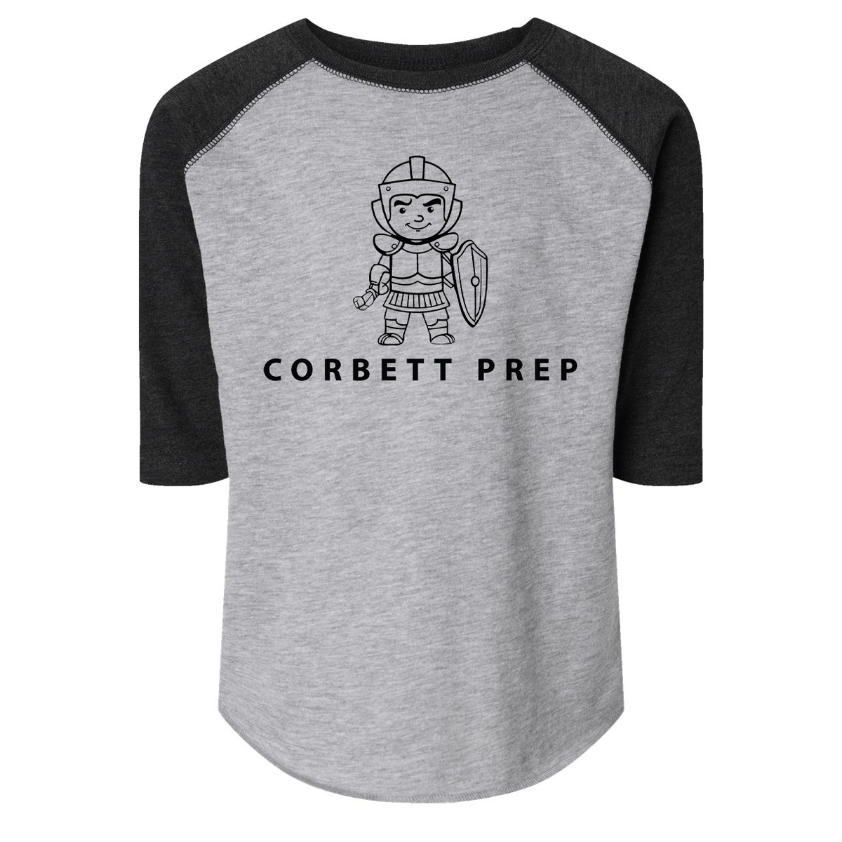 Corbett Prep Toddler Fine Jersey Three-Quarter Sleeve Tee