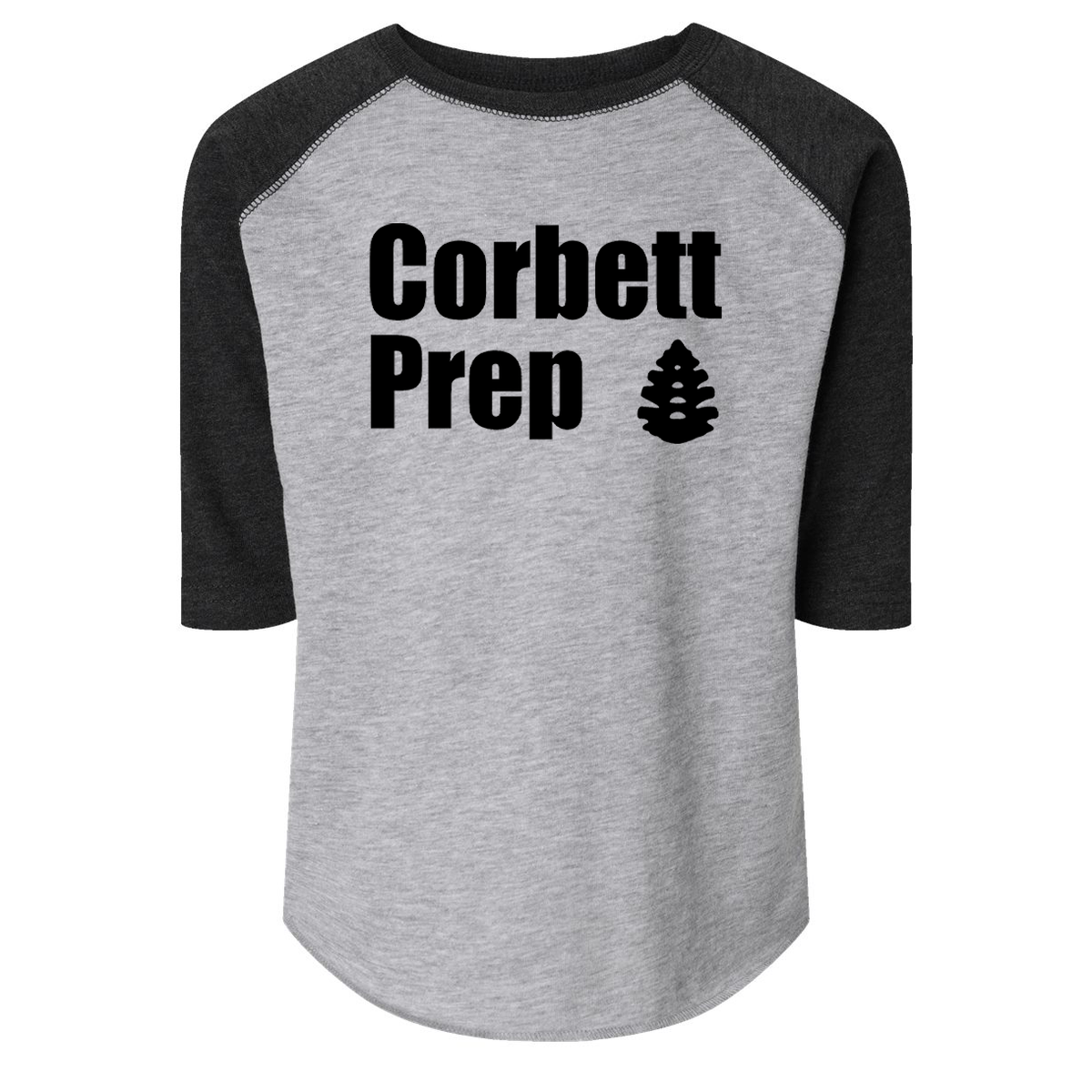 Corbett Prep Toddler Fine Jersey Three-Quarter Sleeve Tee