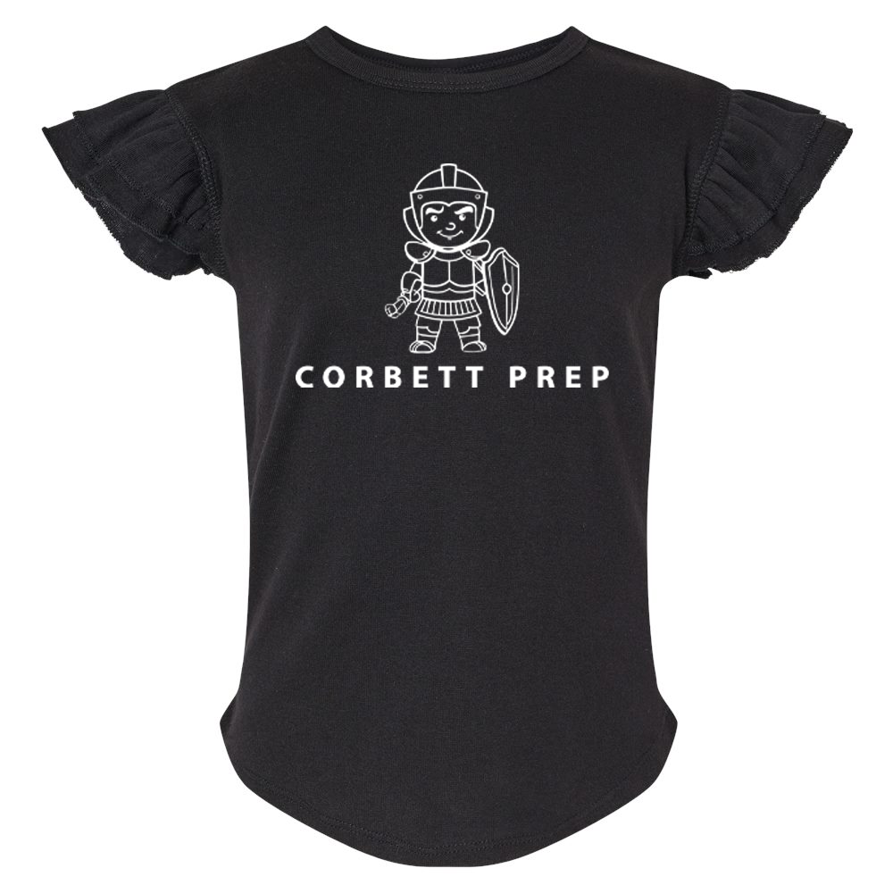 Corbett Prep Toddler Flutter Sleeve Tee