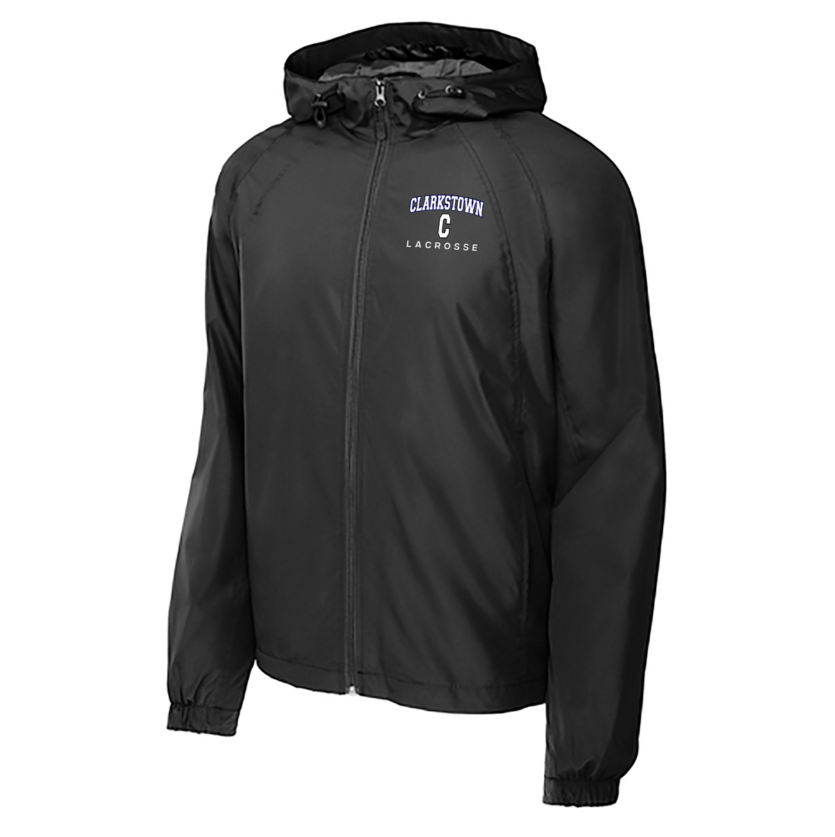 Clarkstown Lacrosse Hooded Raglan Jacket