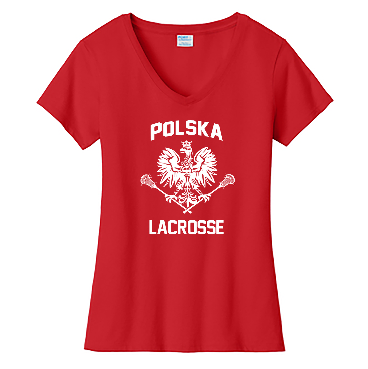 Polska Lacrosse Ladies Fan Favorite V-Neck Tee