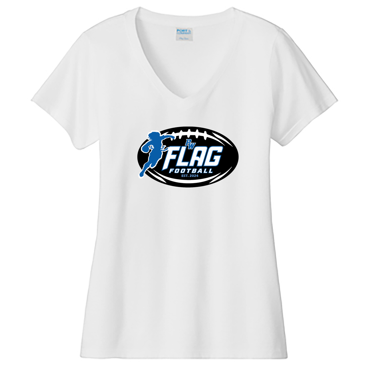 Port Washington Flag Football Ladies Fan Favorite V-Neck Tee