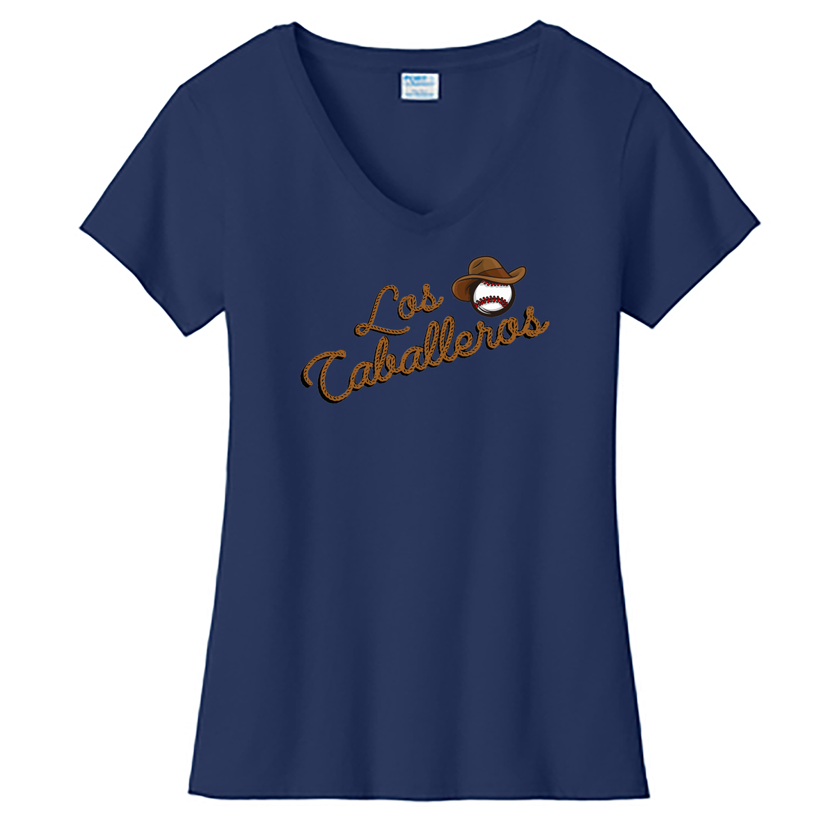 Caballeros Baseball Ladies Fan Favorite V-Neck Tee