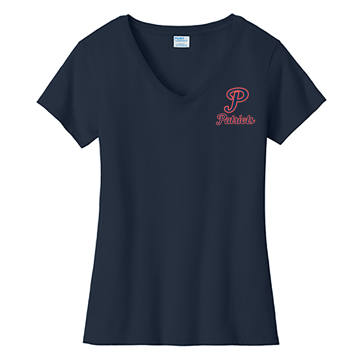 Augusta Patriots Lacrosse Club Ladies Fan Favorite V-Neck Tee