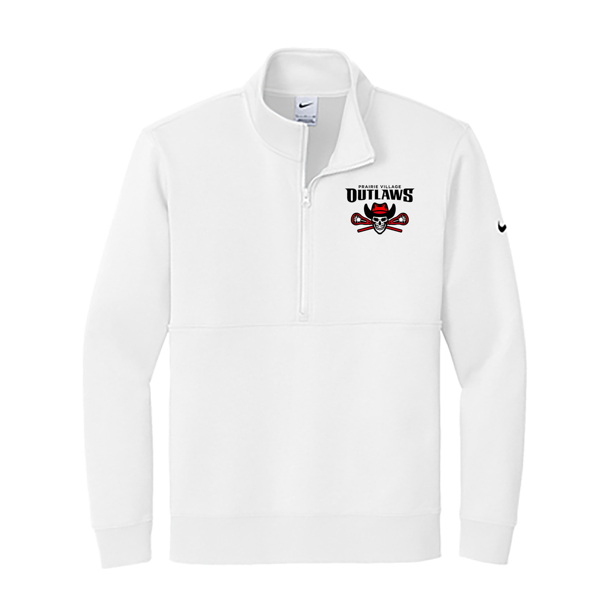 Prairie Village Outlaws Lacrosse Nike Club Fleece 1/2-Zip