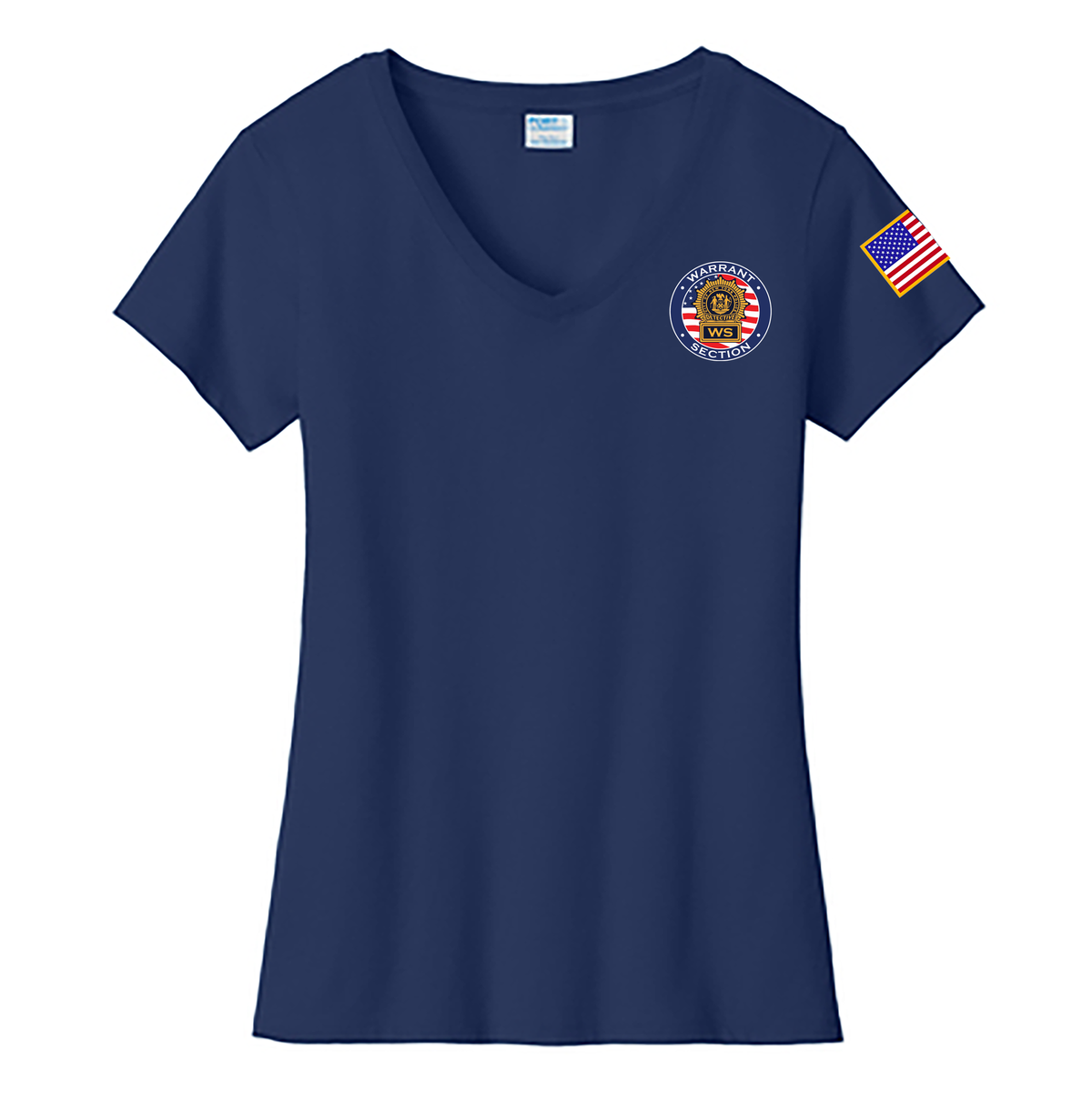 NYPD Warrant Section Ladies Fan Favorite V-Neck Tee