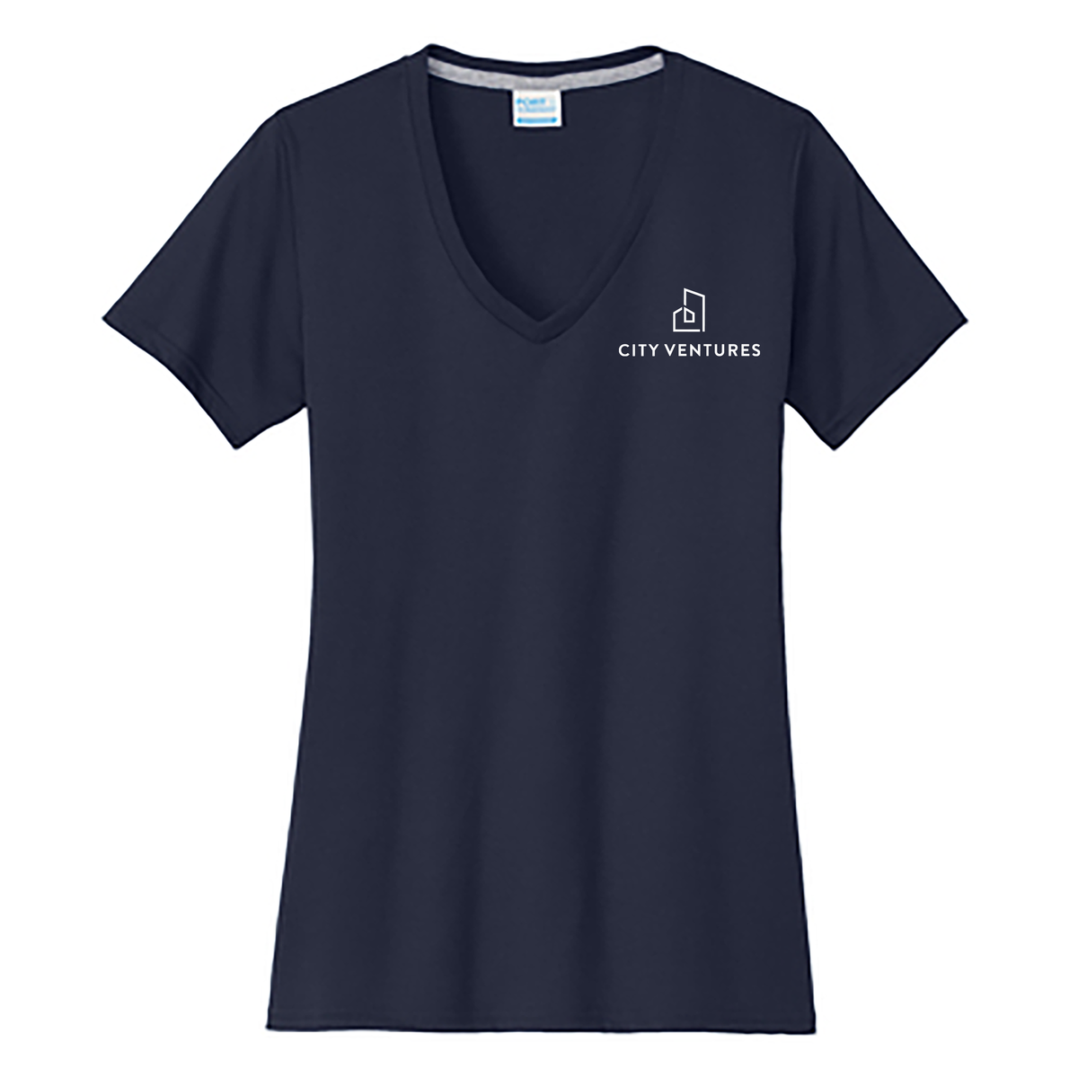 City Ventures Ladies Performance Blend V-Neck Tee