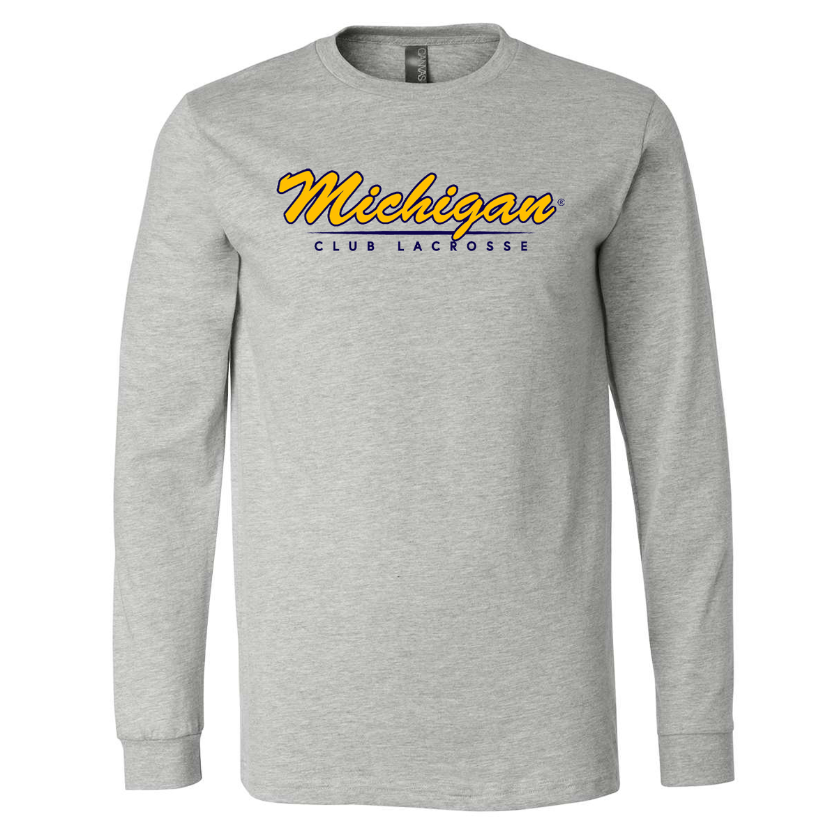 Michigan Club Lacrosse Unisex Long Sleeve Tee