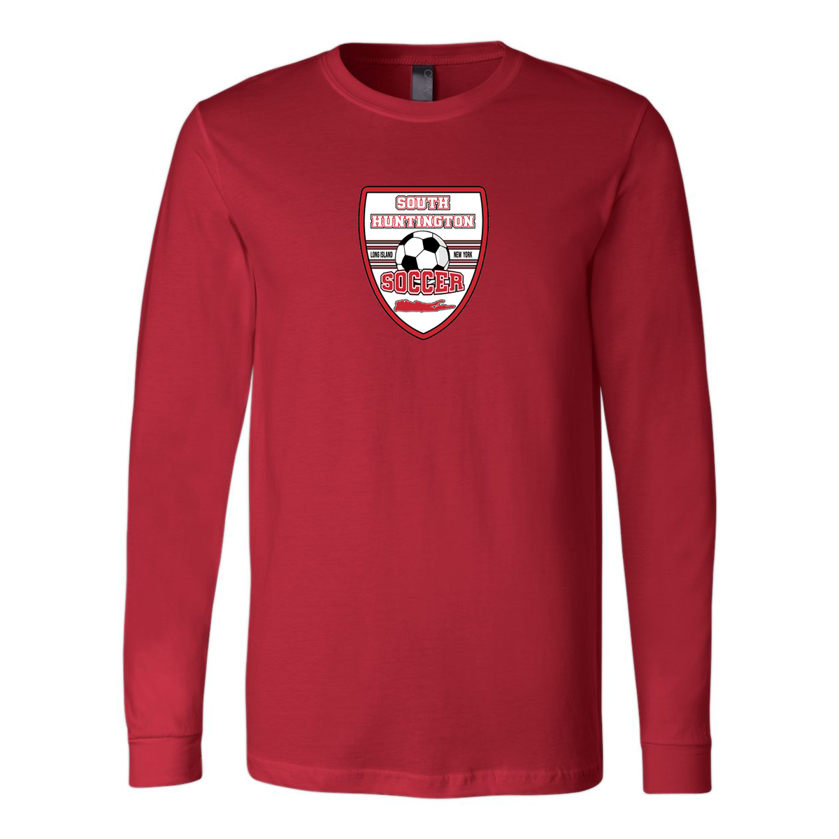 South Huntington Soccer Club Long Sleeve Tee  - Bella+Canvas