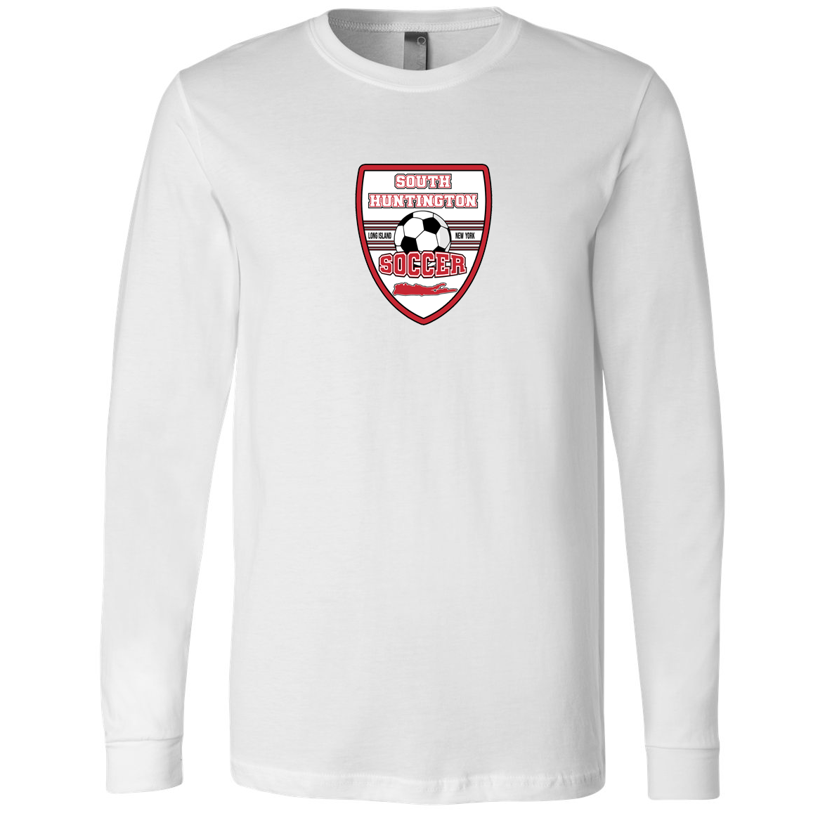 South Huntington Soccer Club Long Sleeve Tee  - Bella+Canvas