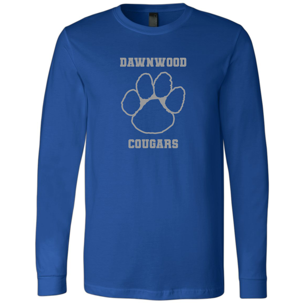 Dawnwood Middle School Unisex *GLITTER* Logo Long Sleeve Tee