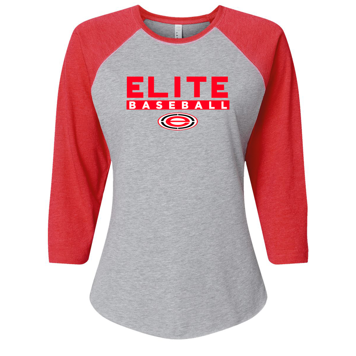 LI Elite Baseball Women's Baseball Fine Jersey Three-Quarter Sleeve Tee