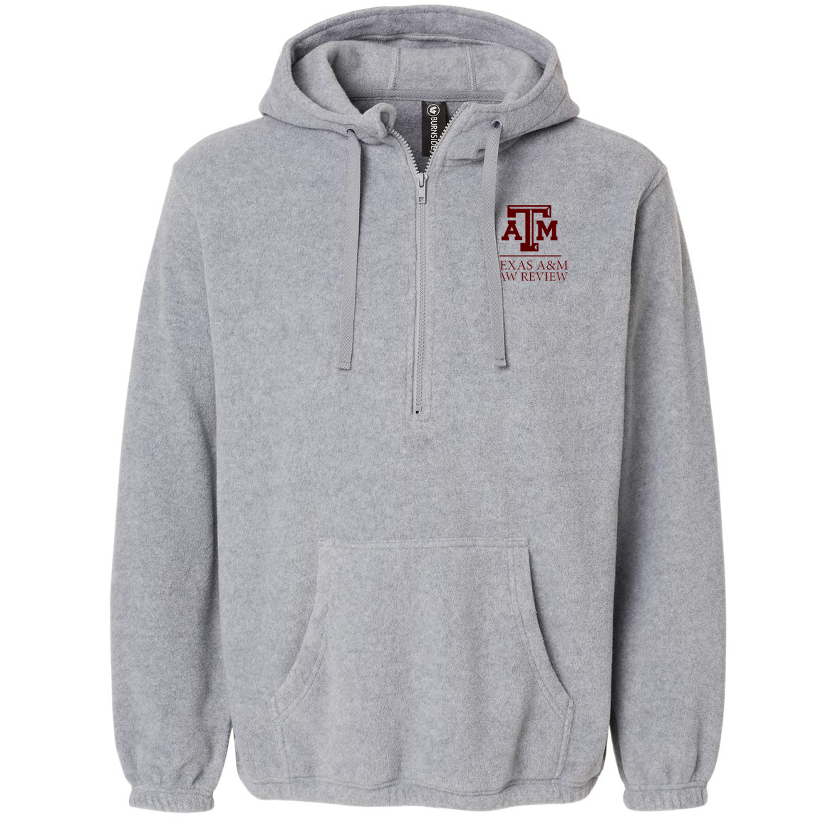 Texas A&M Law Review Polar Fleece Quarter-Zip Hooded Pullover