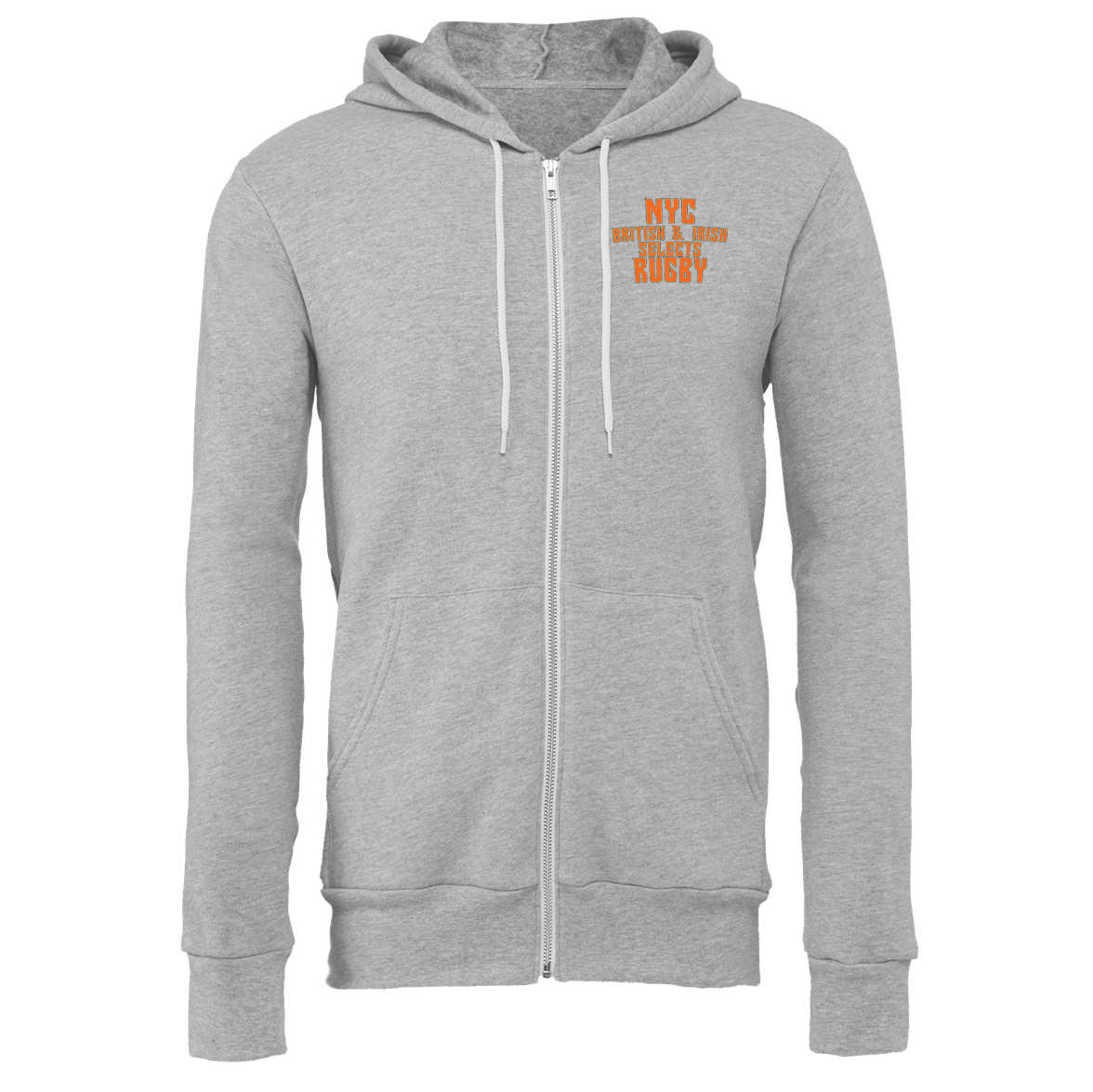 NYC British & Irish Select Rugby Fleece Full-Zip Hoodie