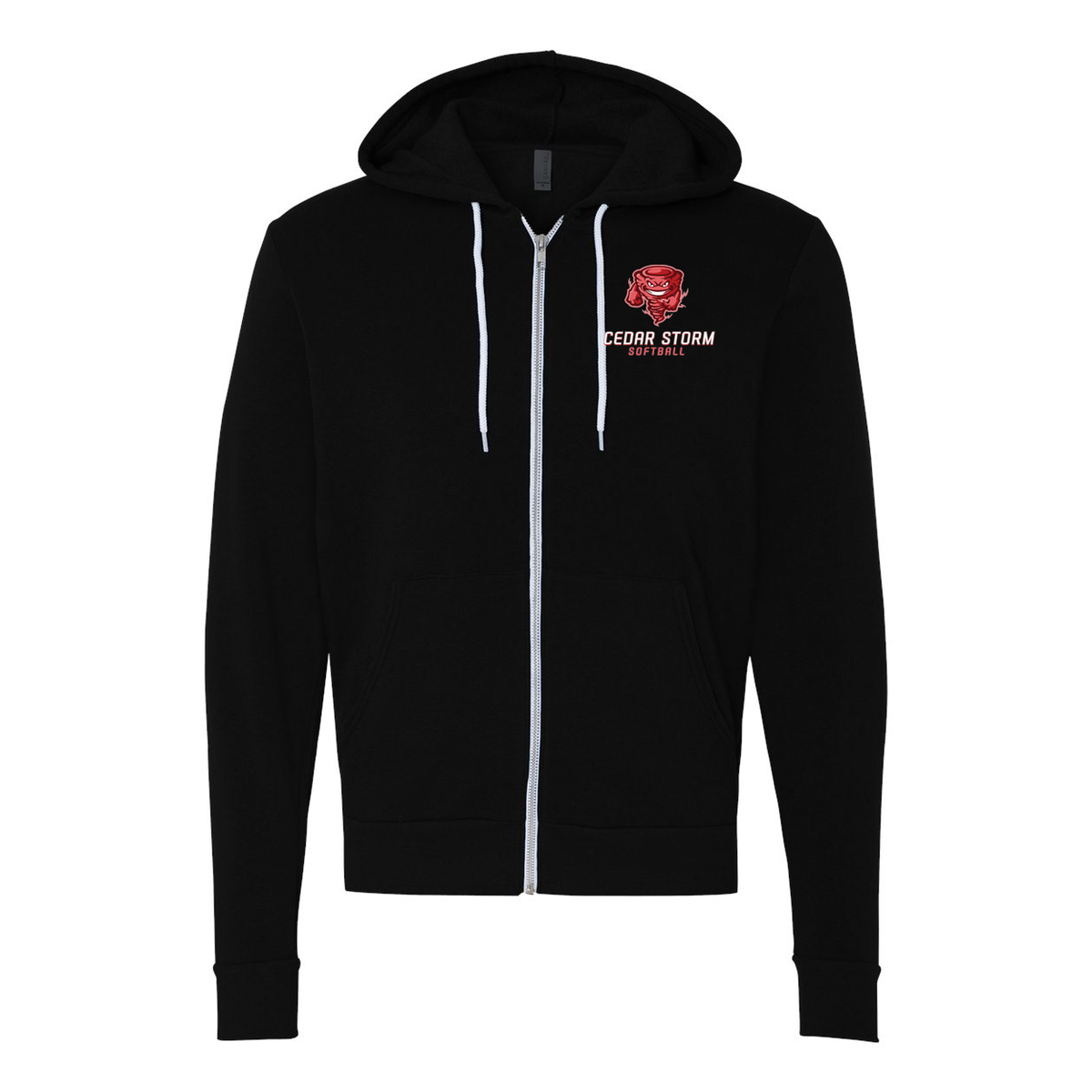 Cedar Storm Softball Fleece Full-Zip Hoodie