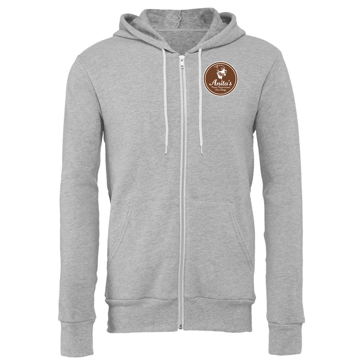 Anita's Pure Nutrition For Dogs Fleece Full-Zip Hoodie