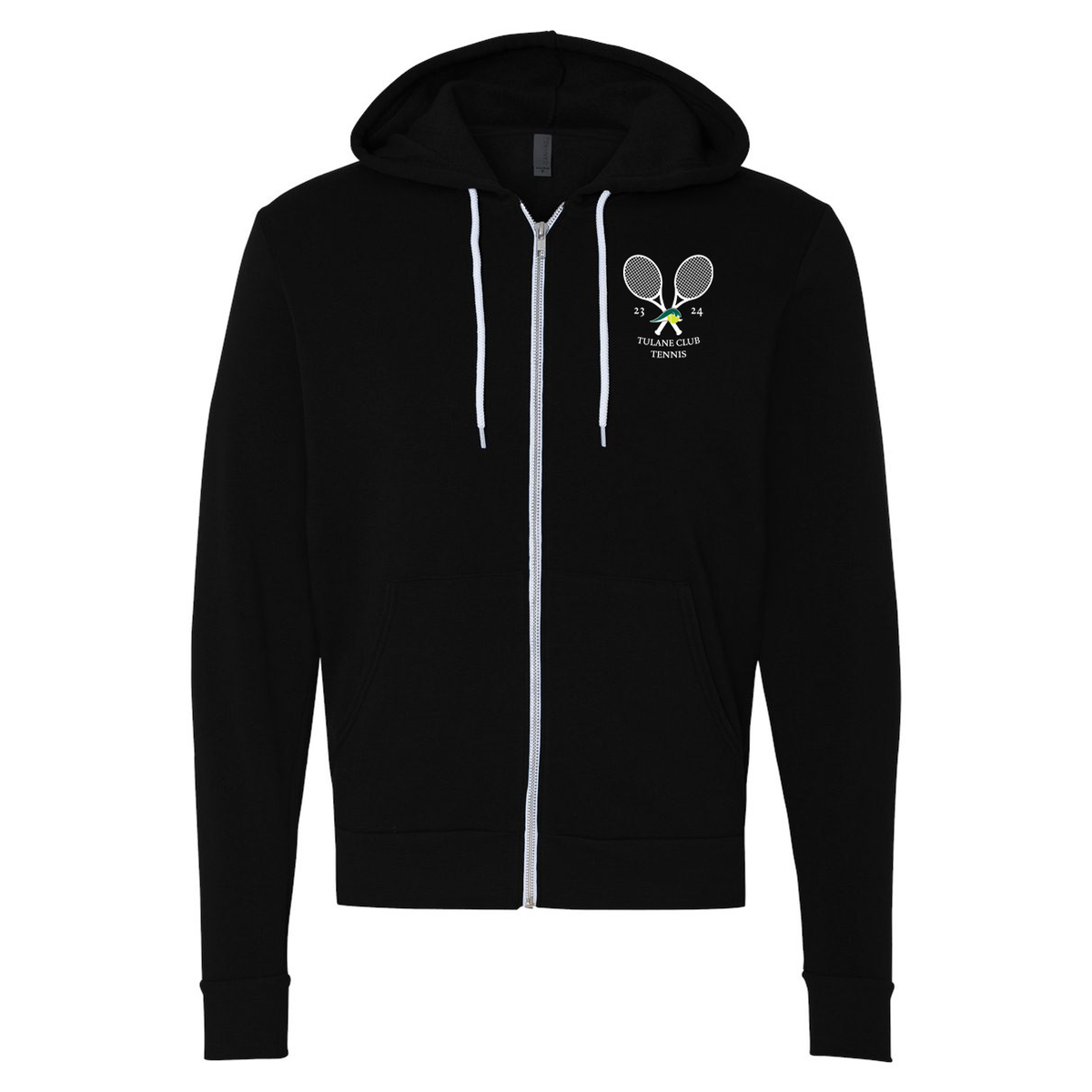 Tulane Club Tennis Fleece Full-Zip Hoodie