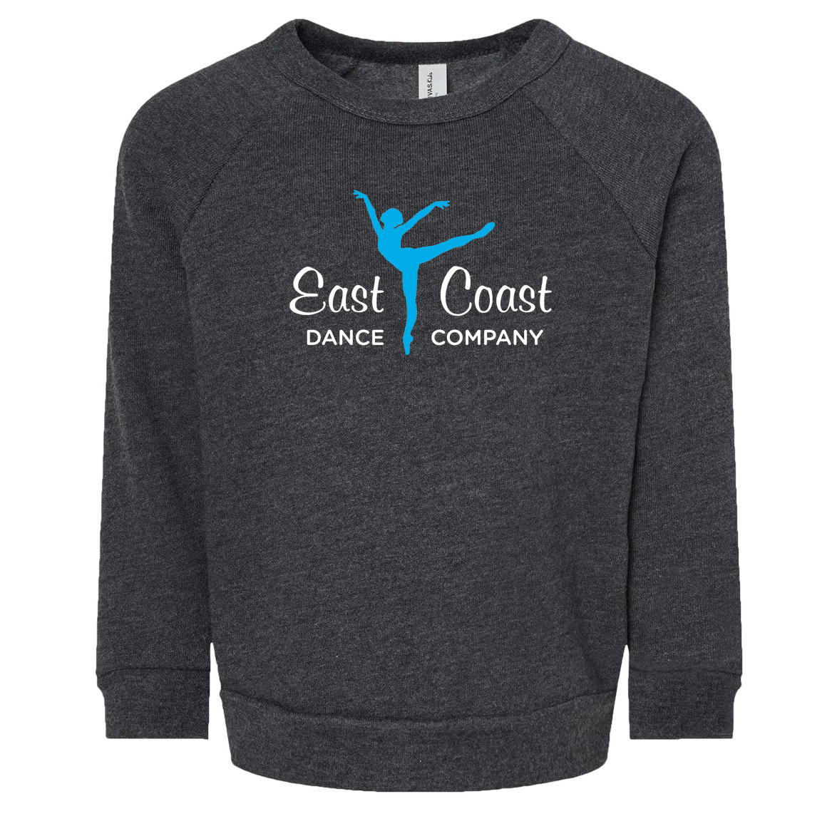 East Coast Dance Company Sponge Fleece Raglan Crewneck Sweatshirt