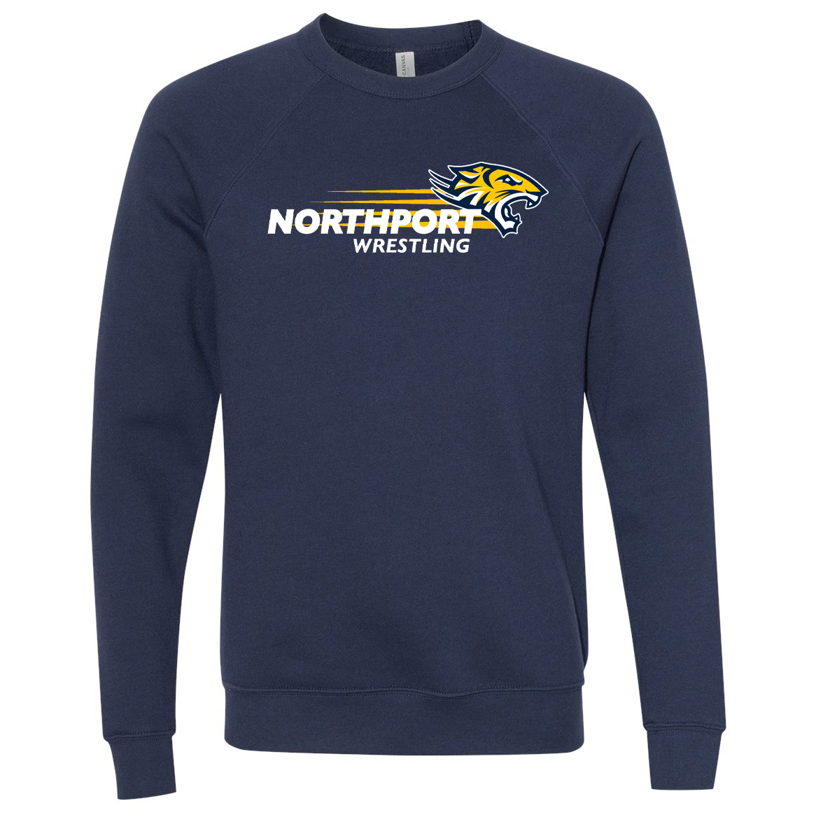 Northport Wrestling Sponge Fleece Raglan Crewneck Sweatshirt