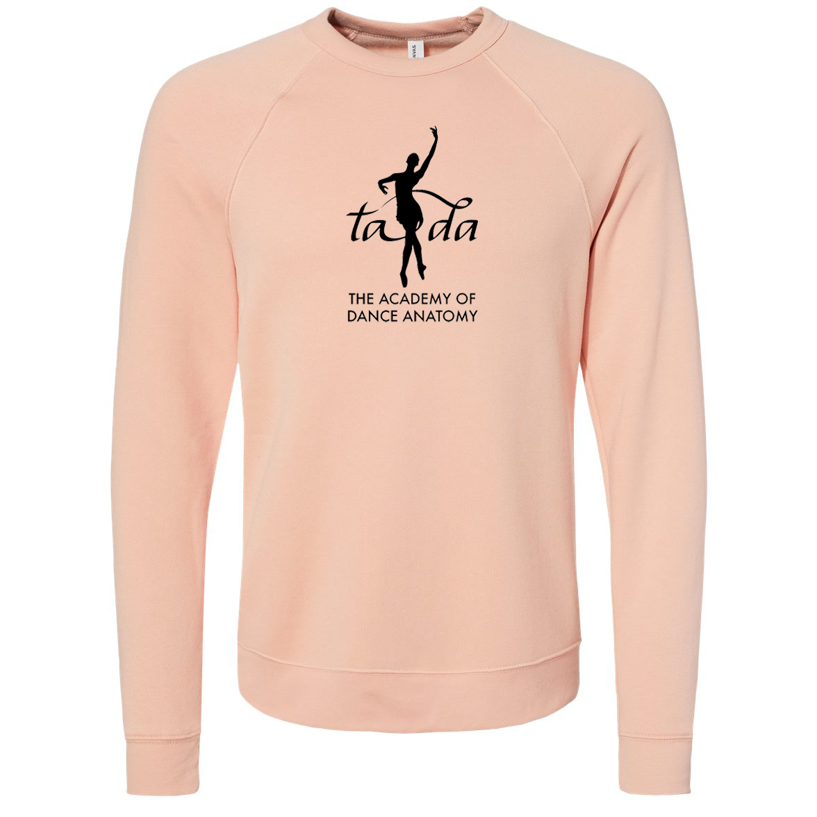 The Academy of Dance Anatomy Unisex Sponge Fleece Raglan Crewneck Sweatshirt