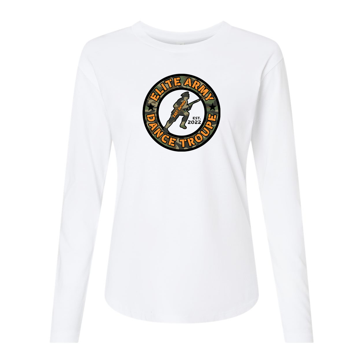 Elite Army Dance Troupe Women's Cotton Relaxed Long Sleeve T-Shirt