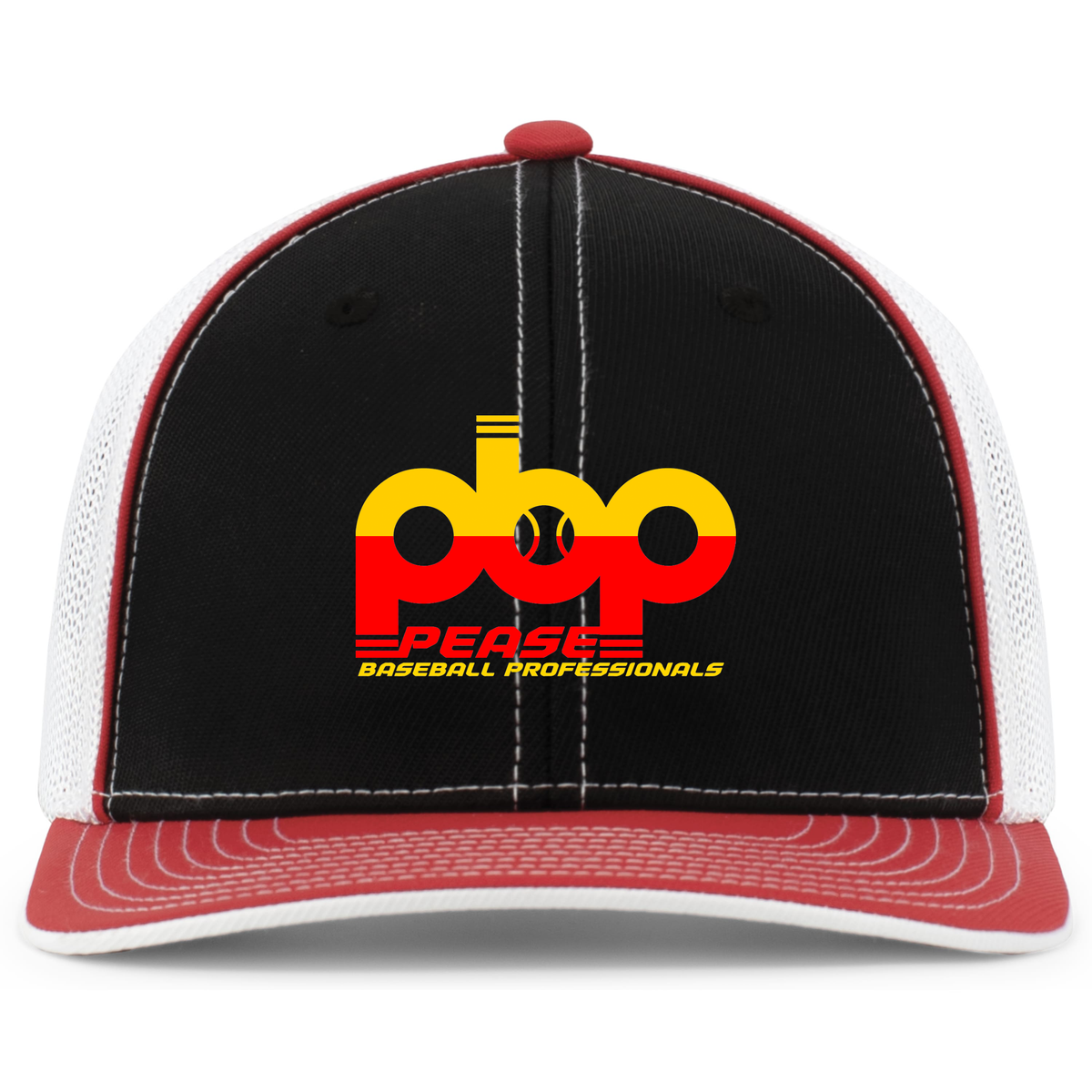 Pease Baseball Professionals Pacific Headwear Flexfit Trucker