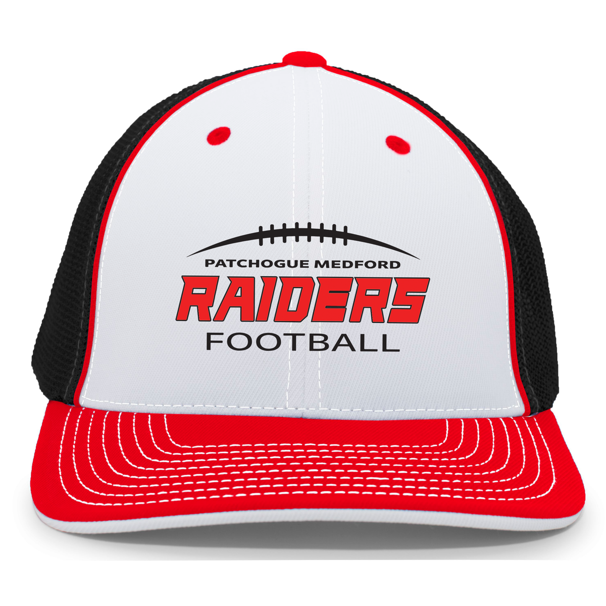 Pat Med Raiders Football Flexfit Trucker