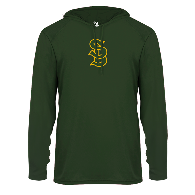 Santa Barbara HS Baseball B-Core Long Sleeve Hooded Tee