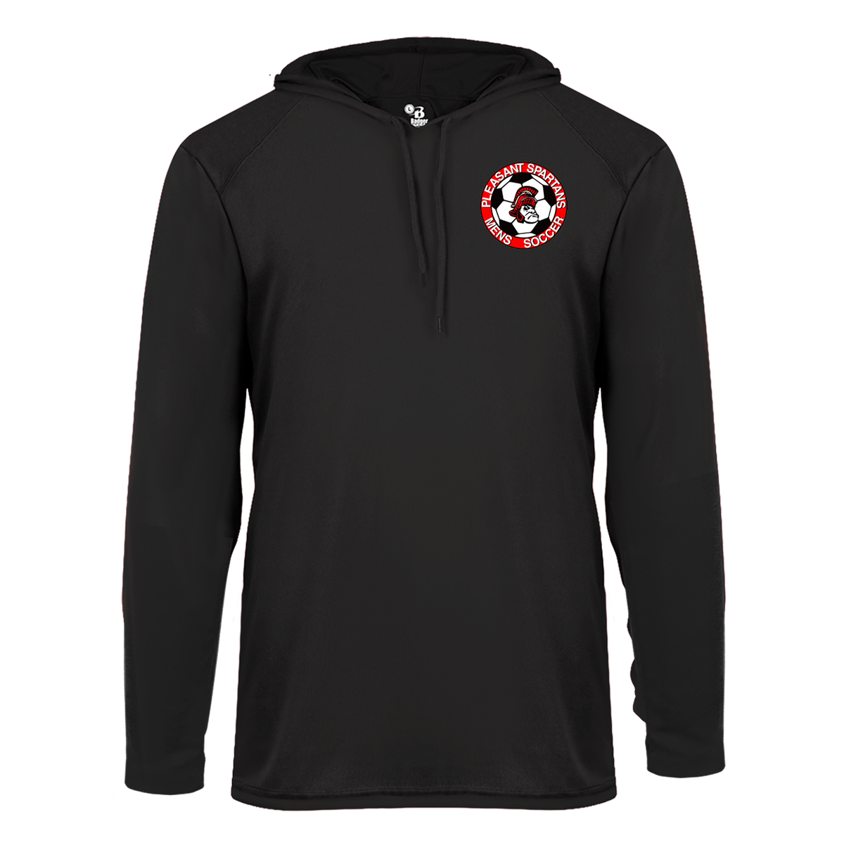 Pleasant HS Soccer B-Core Long Sleeve Hooded Tee